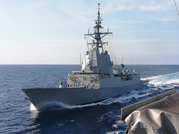 Fragata Alvaro de Bazan proxima a integrarse en la SNMG2